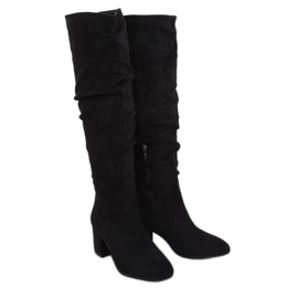 Botines negros de tacón bajo G-279 Black