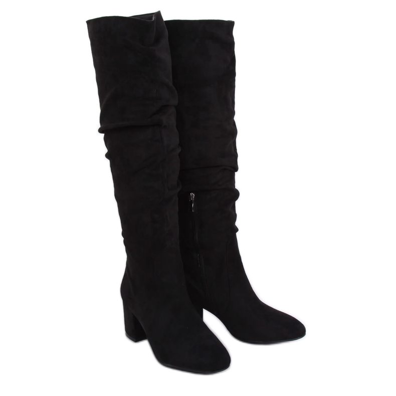 Botines negros de tacón bajo G-279 Black