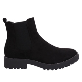 Botines Chelsea negros para mujer 7683-PA Negro