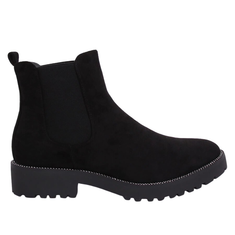 Botines Chelsea negros para mujer 7683-PA Negro