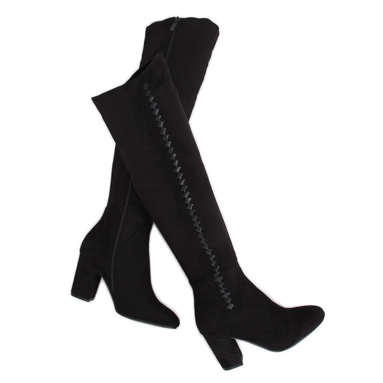 Botas negras de tacón 7539-GG Black negro Botas negras de tacón 7539-GG Black negro