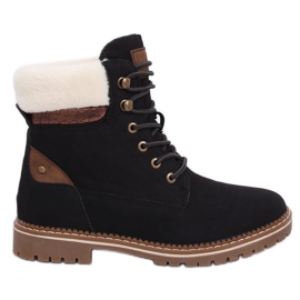 Botas de madera negras 185-PA Black negro