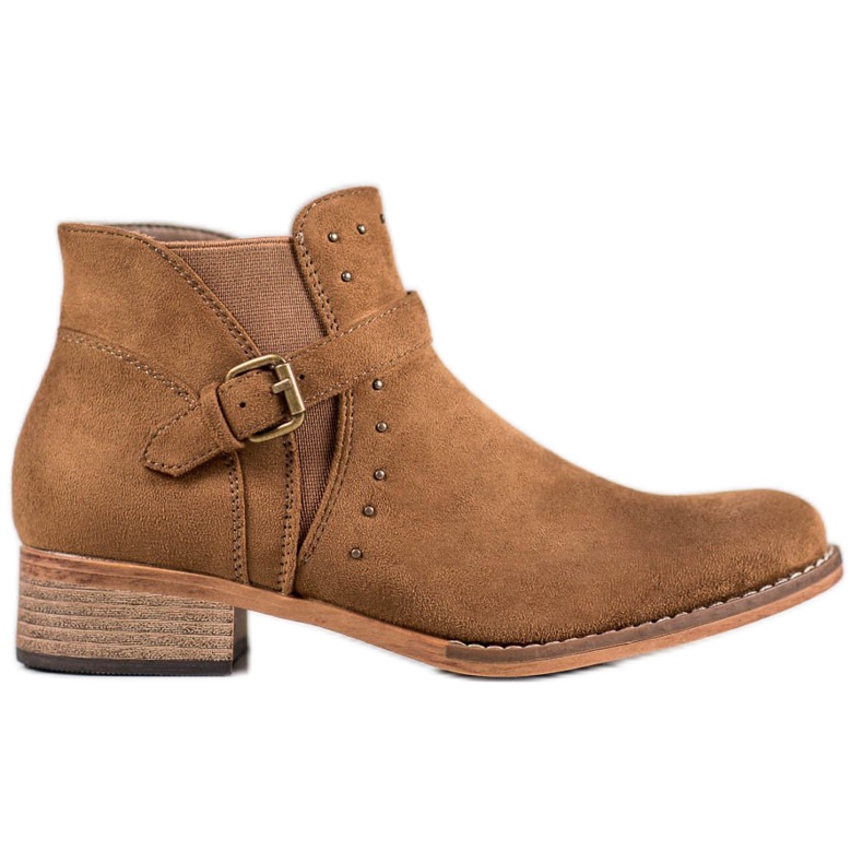 Clowse Botas camel con hebilla marrón