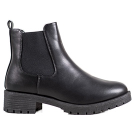 SHELOVET Botines Chelsea sin cordones negro SHELOVET Botines Chelsea sin cordones negro