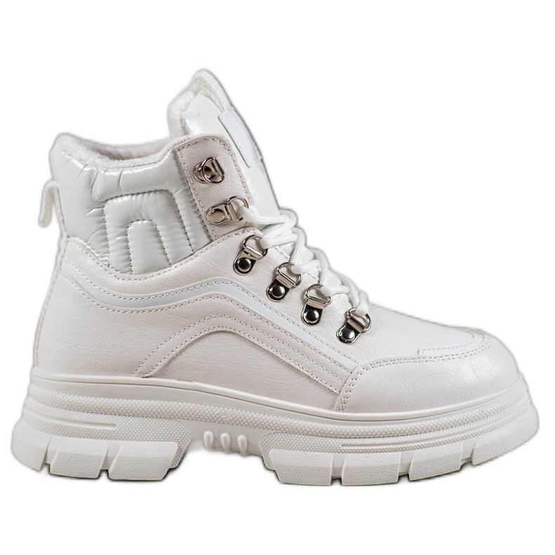 SHELOVET Zapatillas cálidas blanco