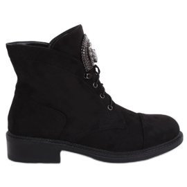 Botas de ante negro E9315 Negro