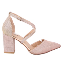 Bombas en el poste NC951 Champagne rosa