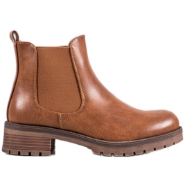 SDS Botines Chelsea marrones marrón