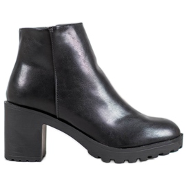 SHELOVET Botas negras en la plataforma negro