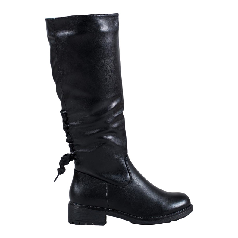 J. Star Botas con cordones negro