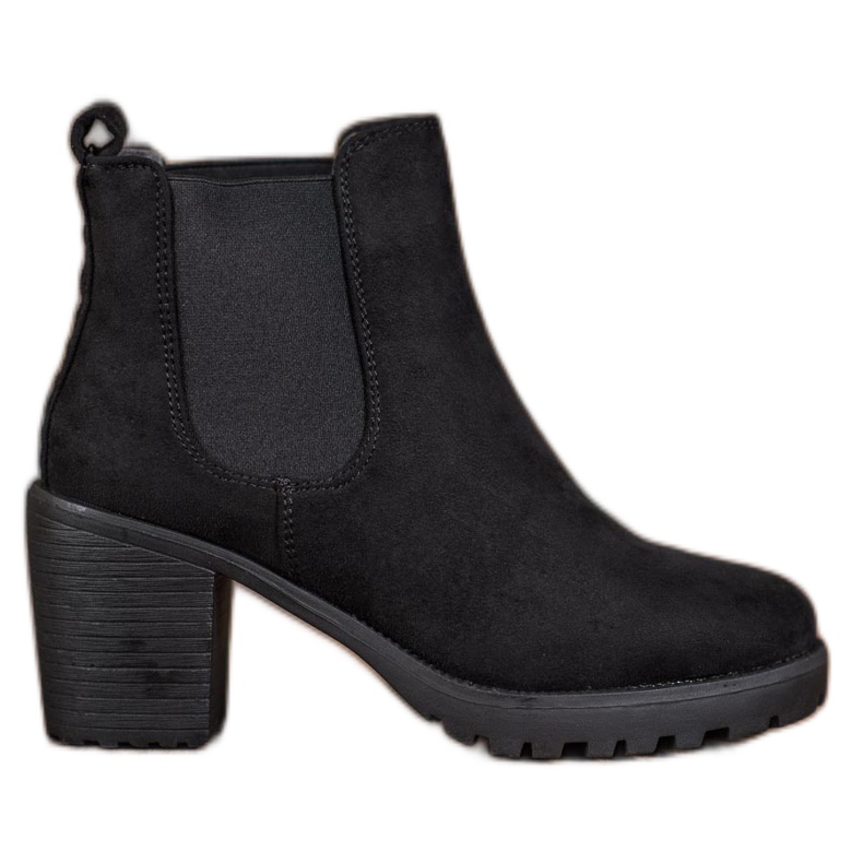SDS Cómodas botas Chelsea en un poste negro SDS Cómodas botas Chelsea en un poste negro