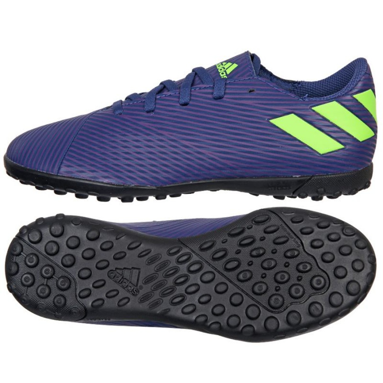 Zapatillas Adidas Nemeziz Messi 19.4 Tf Jr EF1818 azul marino azul marino