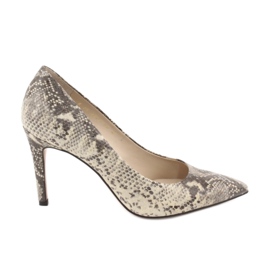 Animal Pumps en un alfiler Anis 4716 pitón beige
