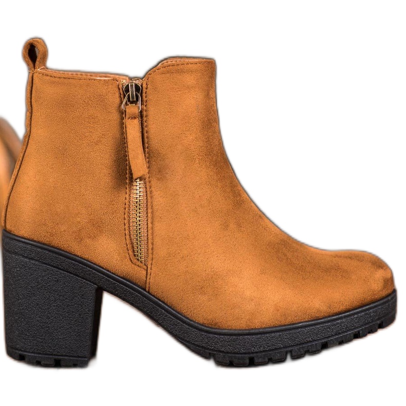 SHELOVET Botas cómodas en la plataforma marrón SHELOVET Botas cómodas en la plataforma marrón