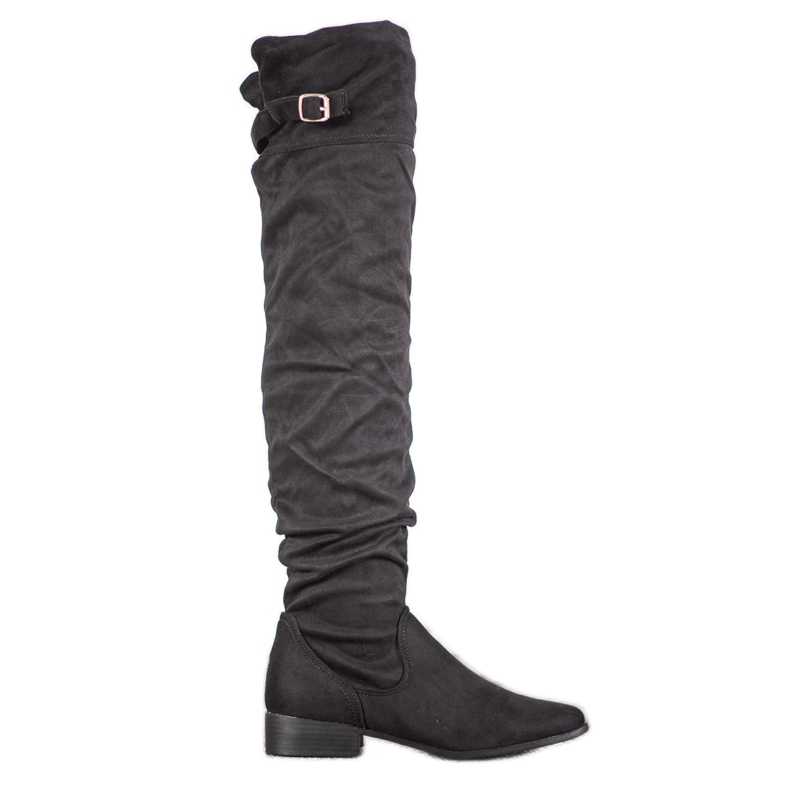 SHELOVET Botas con estilo sobre la rodilla negro