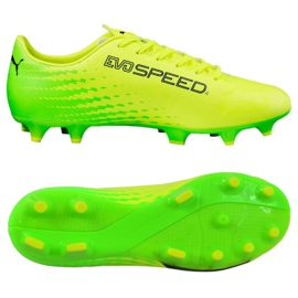 Botas de fútbol Puma Evo Speed ​​17.4 Fg M 104017 01 multicolor amarillo