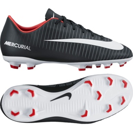 Zapatos de fútbol Nike Mercurial Vapor Xi Fg Jr 831945-002 negro negro