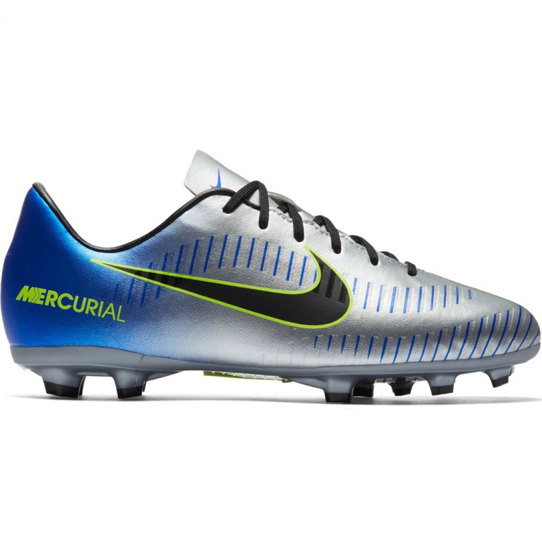 Botas de fútbol Nike Mercurial Victory 6 Neymar Fg Jr 921488-407 gris plata Botas de fútbol Nike Mercurial Victory 6 Neymar Fg Jr 921488-407 gris plata