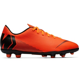 Zapatillas de fútbol Nike Mercurial Vapor 12 Club Mg Jr AH7350-810 naranja naranja