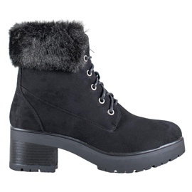 Goodin Botas negras con piel negro