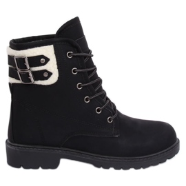 Botas negras de madera con aislamiento para mujer 1120-PA Black II Quality negro