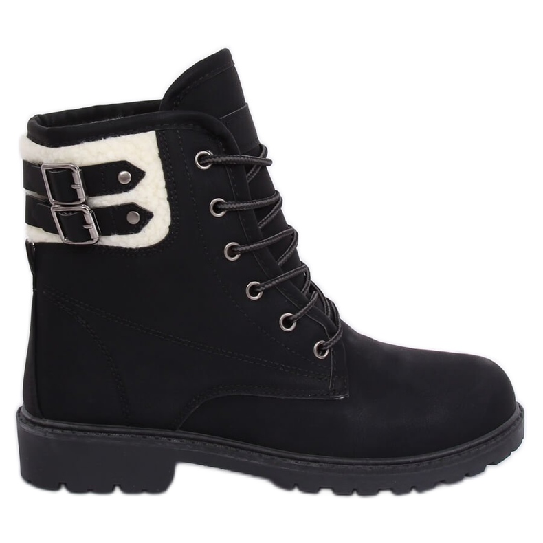 Botas negras de madera con aislamiento para mujer 1120-PA Black II Quality negro