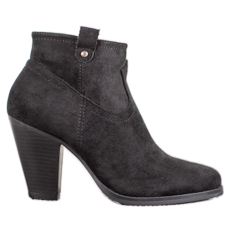Ideal Shoes Botas negras casuales negro