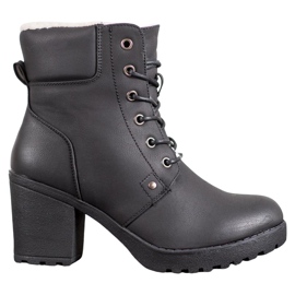J. Star Botas casuales con lazos negro