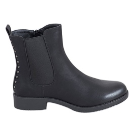 J. Star Botas Chelsea cómodas negro