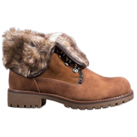 SDS Botas con vástago enrollable marrón SDS Botas con vástago enrollable marrón