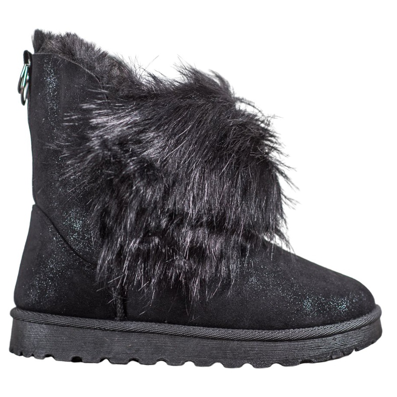 Bella Paris Botas de nieve con piel negro