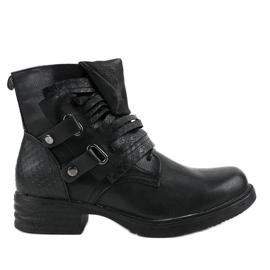 Botas negras planas con aislamiento FM563 negro Botas negras planas con aislamiento FM563 negro