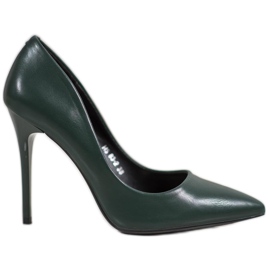 Small Swan Tacones altos sexy verde