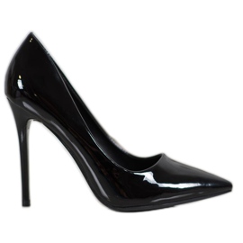 Small Swan Pasadores barnizados negro Small Swan Pasadores barnizados negro