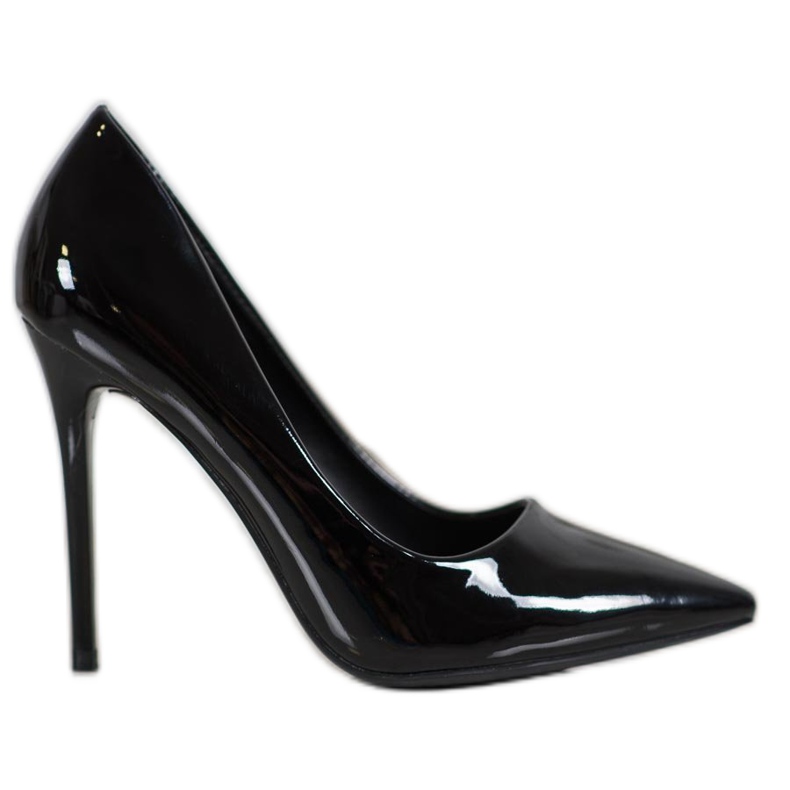 Small Swan Pasadores barnizados negro Small Swan Pasadores barnizados negro