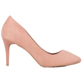 Comer Tacones de ante rosa