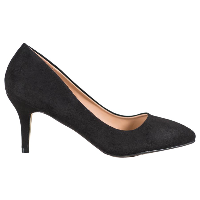 SHELOVET Zapatos de tacón de ante negros