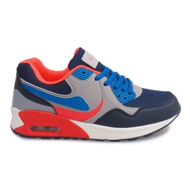 Zapatillas B308A-1 Gris azul marino multicolor