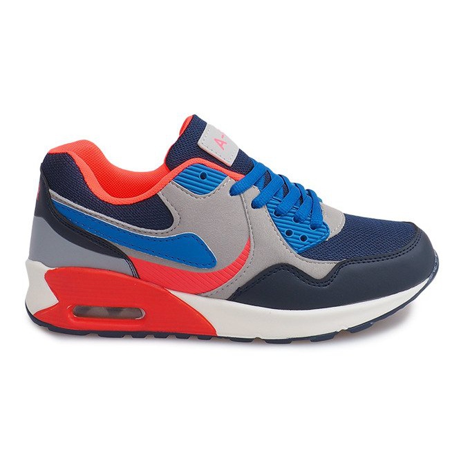 Zapatillas B308A-1 Gris azul marino multicolor