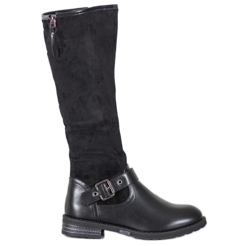 SHELOVET Botas de montar con hebilla negro SHELOVET Botas de montar con hebilla negro