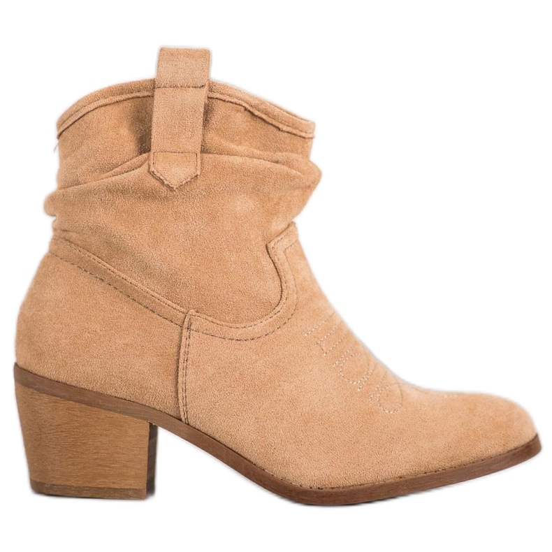 Super Mode Cómodas botas de vaquero en un poste marrón Super Mode Cómodas botas de vaquero en un poste marrón