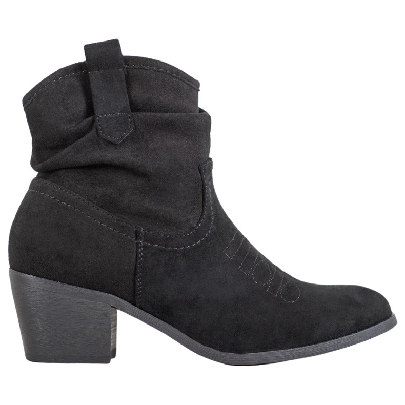 Super Mode Cómodas botas de vaquero en un poste negro Super Mode Cómodas botas de vaquero en un poste negro