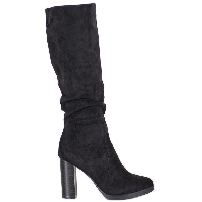 Super Me Botas de ante negro