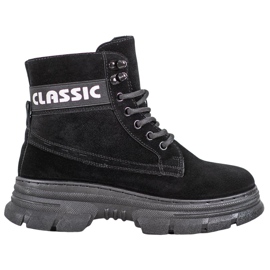 Bella Paris Botas de plataforma clásicas negro Bella Paris Botas de plataforma clásicas negro