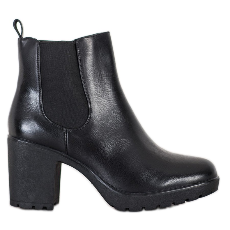 Bella Paris Botas calientes en tacones altos negro