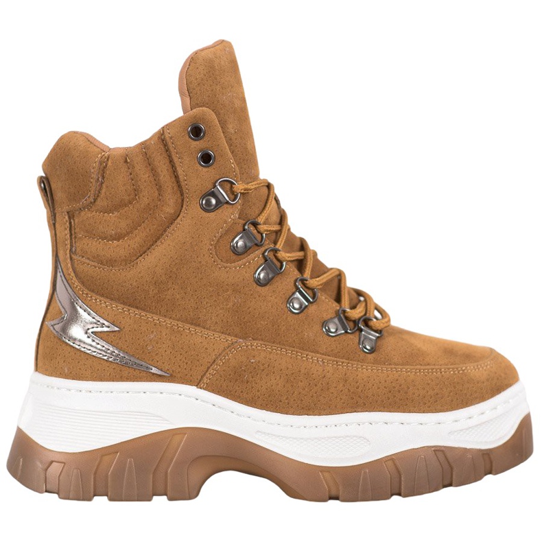 Seastar Botas con cordones de moda marrón Seastar Botas con cordones de moda marrón