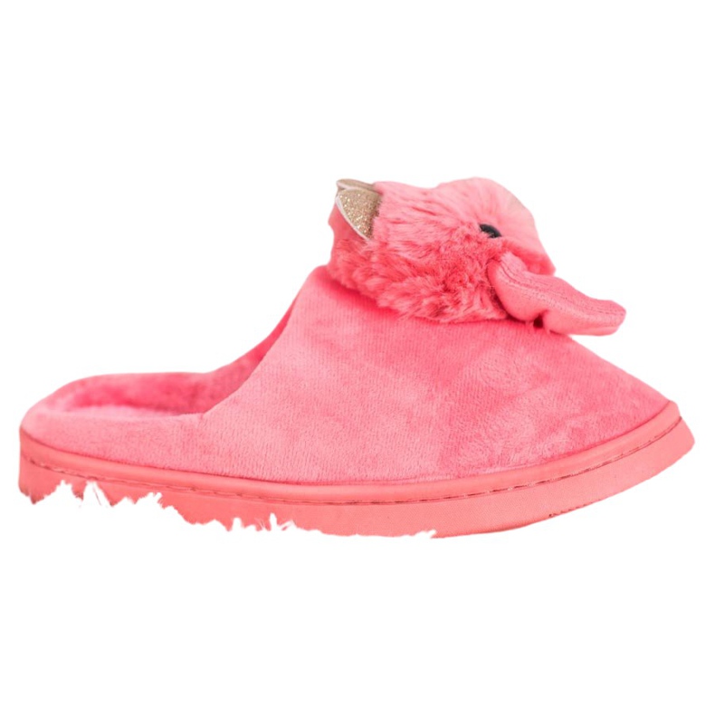 SHELOVET Pantuflas Con Lazo rosado
