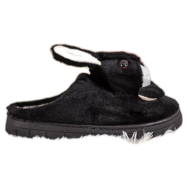 SHELOVET Zapatillas de conejos negro