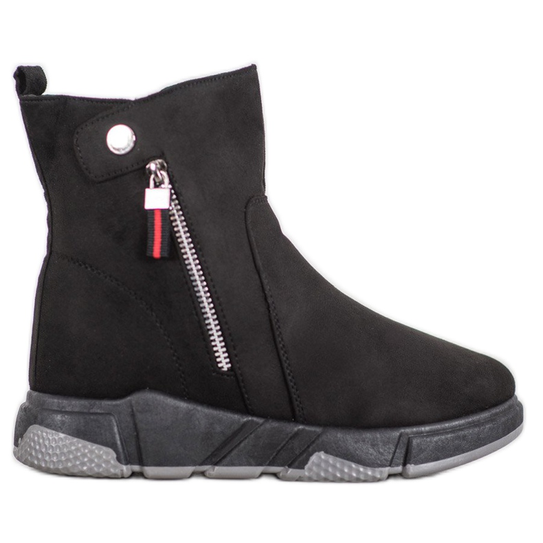 SHELOVET Botas de gamuza de moda negro