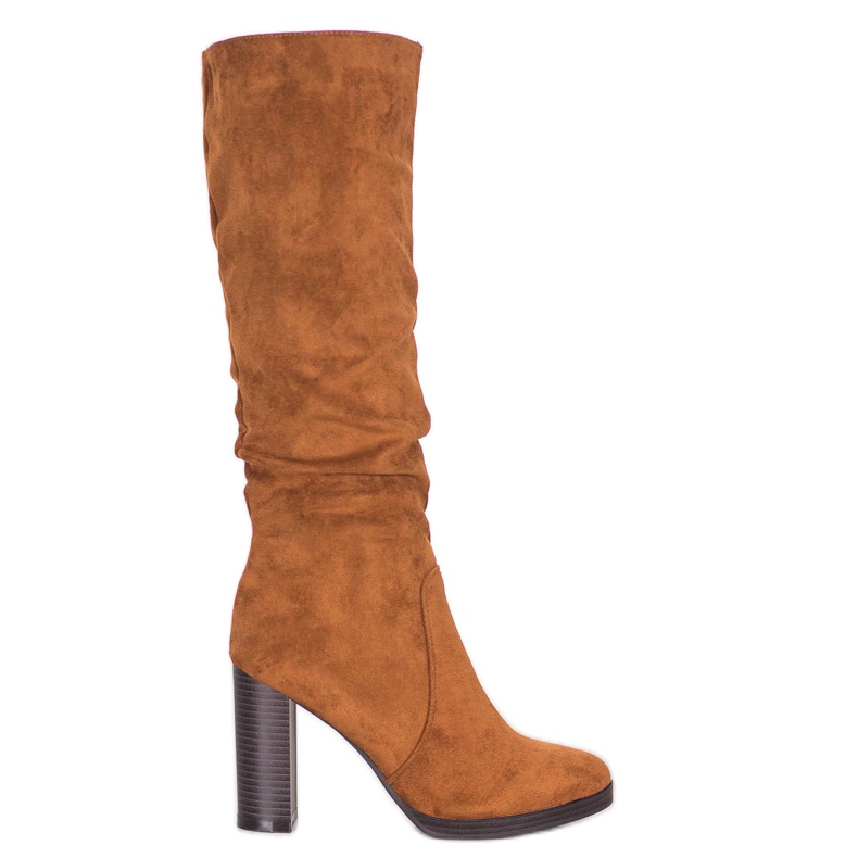 Super Me Botas de ante marrón